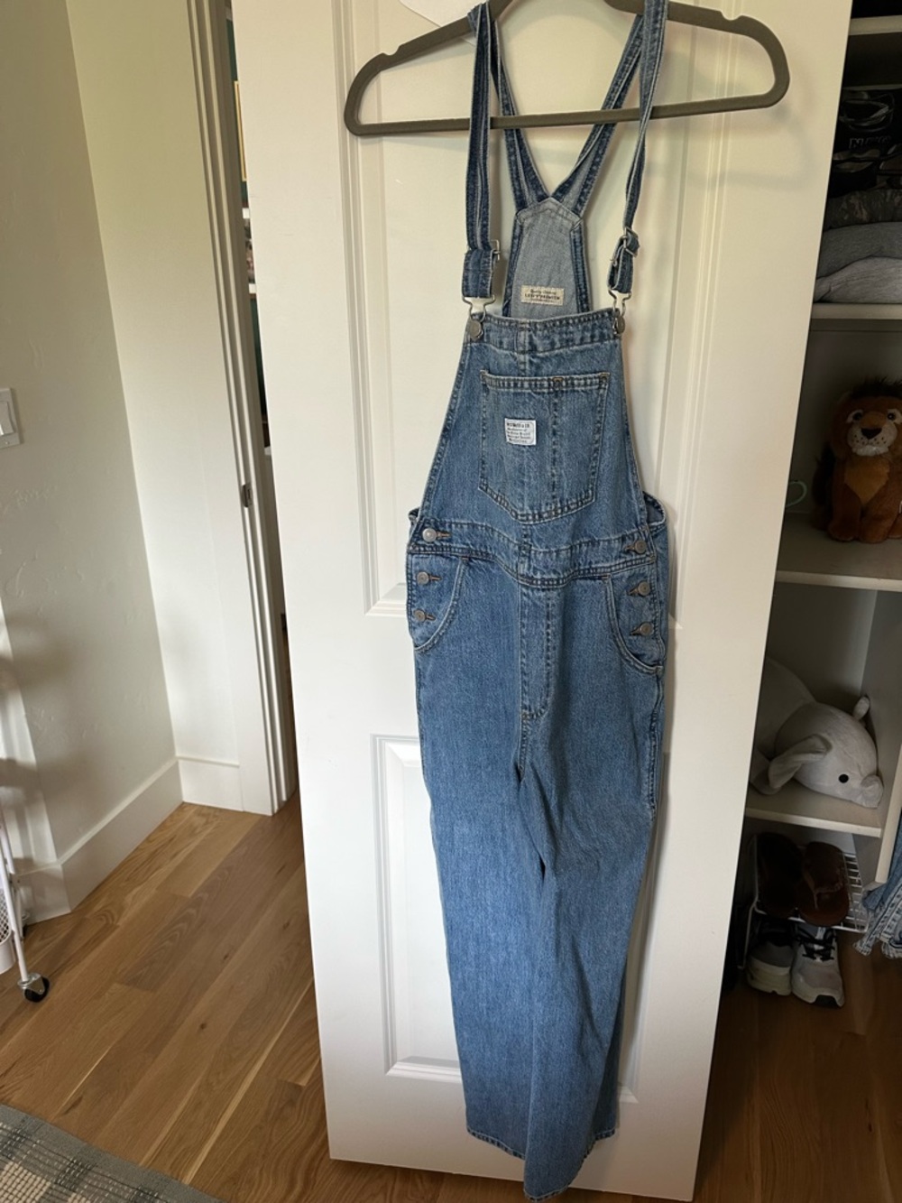 Levi Strauss Women's Light Blue Denim Overalls - Classic Bib Jeans